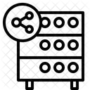 Datenbank Hosting Server Symbol