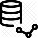 Datenbank-Liniendiagramm  Symbol