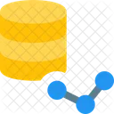 Datenbank-Liniendiagramm  Symbol