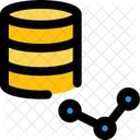 Datenbank-Liniendiagramm  Symbol