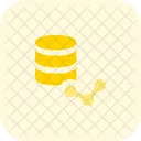 Datenbank-Liniendiagramm  Symbol