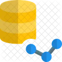 Datenbank-Liniendiagramm  Symbol