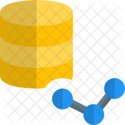 Datenbank-Liniendiagramm  Symbol