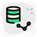 Datenbank-Liniendiagramm  Symbol