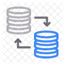 Datenbanktransfer  Symbol