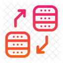 Datenbanktransfer  Symbol