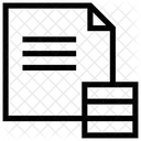 Daten Datenbank Datei Symbol