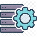 Einstellungen Speicher Server Symbol