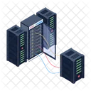 Serverraum Datenbankserver Datenserver Icon