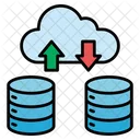 Datenubertragung Datenbewegung Datenmigration Symbol