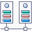 Datenbankserver Computerserver Datenrack Symbol