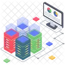 Datenbankserver Datenbankspeicher Datenbankhosting Icon