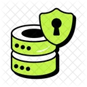Datenbanksicherheit Datenbankschutz Serversicherheit Symbol