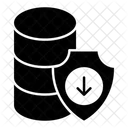 Datenbanksicherheit Datenbankschutz Sichere Datenbank Symbol