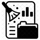 Datenbereinigung Datenentfernung Datei Bereinigen Icon
