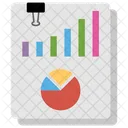 Datenbericht Balkendiagramm Grafischer Bericht Symbol