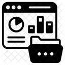 Datenberichterstattung Datenanalyse Datenvisualisierung Symbol