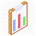 Datendiagramm Infografikblatt Statistik Symbol