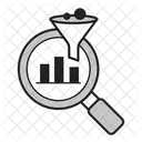 Datenfilterung Analysefilter Daten Verfeinern Symbol