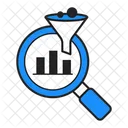 Datenfilterung Analysefilter Daten Verfeinern Symbol