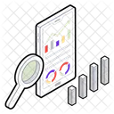 Datenrecherche Datenanalyse Datenfindung Symbol