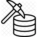 Data Mining Zeilensymbol Icon