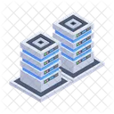 Rechenzentrum Datenhosting Datenserver Symbol