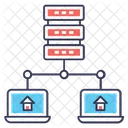 Datenspeicherung Hosting Server Datenhosting Symbol