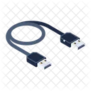 Tragbares Kabel Kabelschnur USB Kabel Symbol