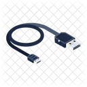 Tragbarer Adapter Kabel USB Kabel Symbol