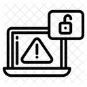 Datenschutzverletzung Cybersicherheit Sicherheitswarnung Icon