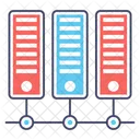 Datennetzwerk Datenbank Mainframe Symbol