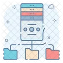 Datenserver Netzwerk SQL Datenbank Symbol