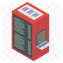 Datennetzwerkserver Datenserver Rack Rechenzentrum Icon