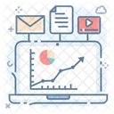 Webanalyse Dateninfografik Webentwicklung Symbol