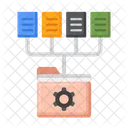 Datenerfassung Datenspeicherung Ordner Symbol