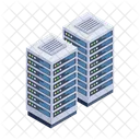 Rechenzentrum Datenhosting Datenserver Symbol