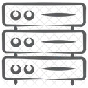 Datenserver Rechenzentrum Datenservernetzwerk Symbol