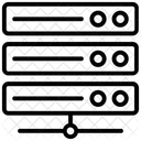 Datenserver Serververbindung Netzwerkserver Symbol