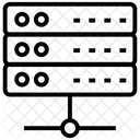 Datenserver Rack Rechenzentrum Datenserver Symbol