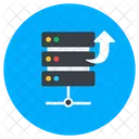 Datenserver Upload Datenspeicherung Gemeinsam Genutzter Datenserver Symbol