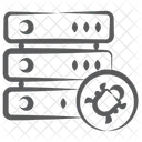 Datenserver Virus Datenserver Fehler Rechenzentrum Symbol