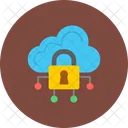 Datensicherheit Cloud Sicherheit Cloud Sperre Symbol