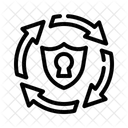 Datensicherheit DSGVO Konformitat Datenschutzrisiko Symbol