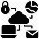 Cloud Computing Cloud Datensicherheit Datenschutz Symbol