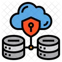 Datensicherheit Schild Cloud Symbol