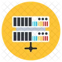 Server Rack Elektronischer Datenserver Rechenzentrum Symbol