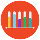 Datenstatistik Infografik Balkendiagramm Symbol