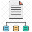 Datenstruktur Dokumentennetzwerk Gemeinsam Genutzte Dokumente Symbol