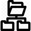 Datenstruktur Ordnernetzwerk Ordnerstruktur Symbol